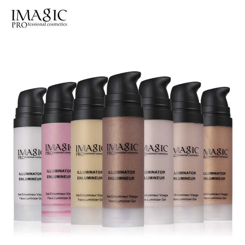 Imagic Face 7 colors Highlighter Liquid Glow Illuminator Shimmer Liquid with Face Contour Brightener Makeup Multi Use luminizer