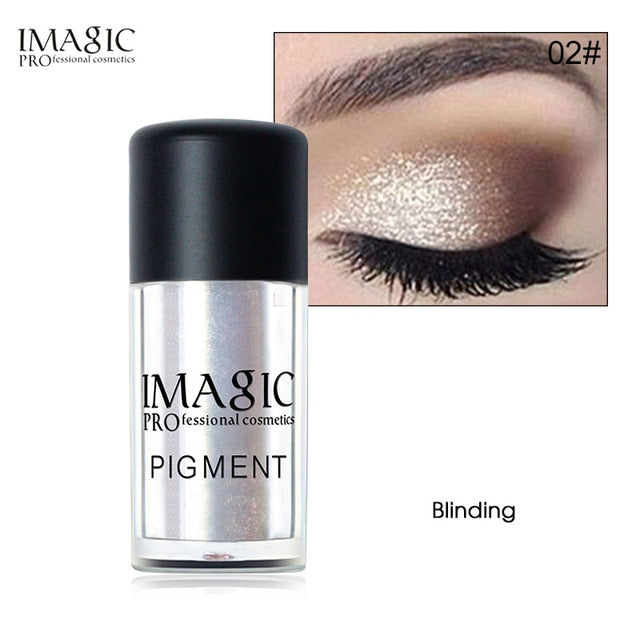 IMAGIC Glitter Eyeshadow Loose Pigment Shadows Eye Mineral Powder Metallic discoloration Loose Glitter Eyeshadow Makeup
